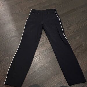 Spanx perfect pant-navy with white trim